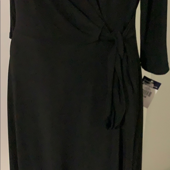 Chaps black dress with wrap style - Picture 2 of 8